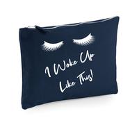 60 SECOND MAKEOVER Women's Lashes I Woke Up Like This Make up Bag in Blue 60 SECOND MAKEOVER Blue