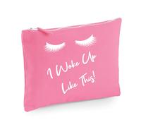 60 SECOND MAKEOVER Women's Lashes I Woke Up Like This Make up Bag in Pink 60 SECOND MAKEOVER Pink