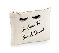 60 SECOND MAKEOVER Women's Lashes Too Glam To Give A Damn Make up Bag in Beige 60 SECOND MAKEOVER Beige