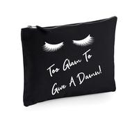 60 SECOND MAKEOVER Women's Lashes Too Glam To Give A Damn Make up Bag in Black 60 SECOND MAKEOVER Black