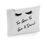 60 SECOND MAKEOVER Women's Lashes Too Glam To Give A Damn Make up Bag in Grey 60 SECOND MAKEOVER Grey
