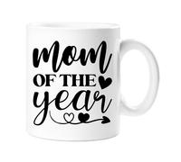 60 SECOND MAKEOVER Women's Mom Of The Year Mug in White 60 SECOND MAKEOVER White