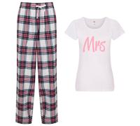 60 SECOND MAKEOVER Women's Mrs Pyjama Set in Pink | Size: Large 60 SECOND MAKEOVER Pink L
