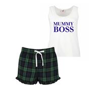 60 SECOND MAKEOVER Women's Mummy Boss Pyjama Set in Green | Size: Small 60 SECOND MAKEOVER Green S