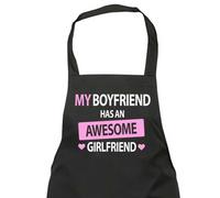60 SECOND MAKEOVER Women's My Boyfriend Has An Awesome Girlfriend Black Apron 60 SECOND MAKEOVER Black