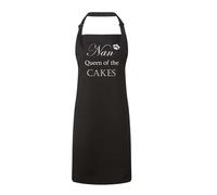 60 SECOND MAKEOVER Women's Nan Queen Of The Cakes Black Apron 60 SECOND MAKEOVER Black
