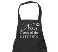 60 SECOND MAKEOVER Women's Nan Queen Of The Kitchen Black Apron 60 SECOND MAKEOVER Black