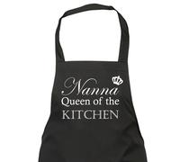 60 Second Makeover Limited Nanna Queen Of The Kitchen Black Apron Novelty Gift Chef Kitchen Present Mothers Day