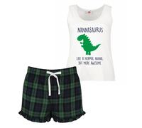 60 SECOND MAKEOVER Women's Nannasaurus Pyjama Set in Green | Size: Medium 60 SECOND MAKEOVER Green M