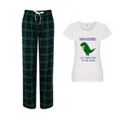 60 SECOND MAKEOVER Women's Nanny Dinosaur Pyjama Set in Green | Size: XS 60 SECOND MAKEOVER Green XS