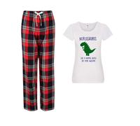 60 SECOND MAKEOVER Women's Nurse Dinosaur Pyjama Set in Red | Size: Small 60 SECOND MAKEOVER Red S