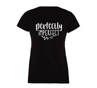 60 SECOND MAKEOVER Women's Perfectly Imperfect Black T-Shirt | Size: Medium 60 SECOND MAKEOVER Black M