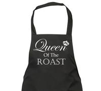 60 SECOND MAKEOVER Women's Queen Of The Roast Black Apron 60 SECOND MAKEOVER Black