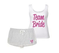 60 SECOND MAKEOVER Women's Team Bride Pyjama Set in Grey | Size: XL 60 SECOND MAKEOVER Grey XL