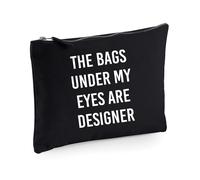 60 SECOND MAKEOVER Women's The Bags Under My Eyes Are Designer Make up Bag in Black 60 SECOND MAKEOVER Black