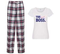 60 SECOND MAKEOVER Women's The Real Boss Pyjama Set in Pink | Size: XS 60 SECOND MAKEOVER Pink XS
