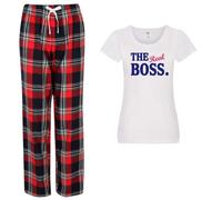 60 SECOND MAKEOVER Women's The Real Boss Pyjama Set in Red | Size: Medium 60 SECOND MAKEOVER Red M