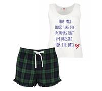 60 SECOND MAKEOVER Women's These May Look Like My Pyjamas But I Am Actually Dressed For the Day Pyjama Set in Green | Size: Medium 60 SECOND MAKEOVER Green M