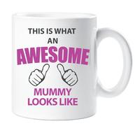 60 SECOND MAKEOVER Women's This Is What An Awesome Mummy Looks Like Mug in White 60 SECOND MAKEOVER White