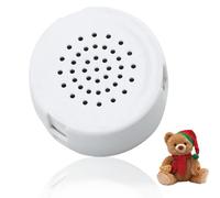 60 Second Mini Voice Recorder for Teddy, Recordable Voice Sound Box, Recordable Voice Device for Teddy Bears, Compact Sound Recorder Button Box White Talking Voice Recorder Device for Teddy Bears DIY