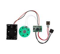 60-second Recording Playback DIY Voice Greeting Card Module Cable Extened 10CM, Record Time Up to 60 Seconds, Loop Play, Long Lasting 3 AAA Battery Supply, Loud and Clear Voice