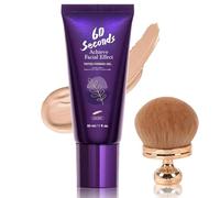 60 Second Tinted Firming Gel, Body Coverage Perfector Waterproof - Tattoo Cover Up Makeup with Brush, Leg & Body Concealer No Transfer, Multi-Use Waterproof Full Coverage (Light)