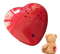 60 Second Voice Recorder for Stuffed Animal, Heart Shaped Mini Recordable Sound Button - Create Your own Personalised Talking Plush Toy, DIY Valentines Day Gift Voice Recorder Device 5.5x3.5cm
