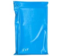 60 Self-Seal Plastic Bags - 6 x 9 Inch Envelopes for Postal, Shipping - Tempered Proof, Secure Medium Postage Bags Blue