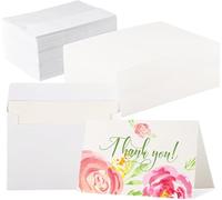 60 Sets Blank Watercolour Cards and Envelopes Set for Card Making, 4x6 Inch Foldable Water Colour Papers Postcards for Greeting, Wedding Invitations, Thank You Card, Arts and Crafts Painting Supplies