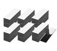 60 Sets Hook and Loop Tape Sticky Back, 3 × 10 cm Double Sided Sticky Pads Self Adhesive, Double Sided and Removable for Walls, Floor, Plastics, Glasses, Metals