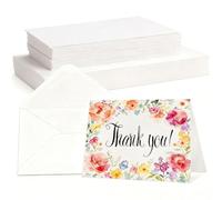 60 Sets Watercolour Cards with Envelopes, 140 lb/300 GSM Foldable Blank Postcards and Envelopes for Painting or Card Making, Perfect for Christmas, Birthday, 4x6 Inch