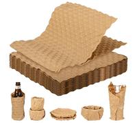 60 Sheet Paper Bubble Wrap, Cushioning Wrap 29 * 30 CM Packing Supplies for Storing Delicate Items Moving Shipping, Alternative to Plastic Bubble Filler for Moving Boxes