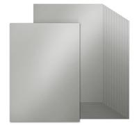 60 Sheets A4 Silver Pearlescent Card Double Sided, 200gsm Silver Shimmer Card Stock Paper for Card Making, Scrapbook, Invitations and Greeting Cards