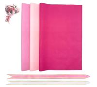 60 Sheets Pink Tissue Paper with 60 Small Pull Bows 35 X 50 cm Pink Tissue Paper Sheets for Packaging Scrapbooking DIY Projects 3 Colors for Valentine's Day Birthday Wedding Halloween Gift Wrapping
