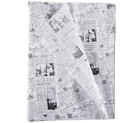 60 Sheets Vantage Newspaper Tissue,Old Newsprint Art Tissue Retro Kraft Magazine Wrapping Paper for Festival Day Wedding Party Decor(50 * 34cm)