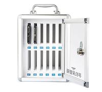 60-Slot Cell Phone Locker Box - Aluminum Alloy Storage Cabinet for Schools & Military - Wall-Mountable Mobile Phone Management Solution