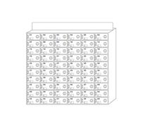 60 Slots Wall-Mounted Cell Phone Locker Box, Acrylic Mobile Phone Storage Cabinet with Door Locks, Keys & Name Tags, Ideal for Offices, Schools, Events & Public Spaces