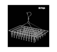 (60) Sock Drying Racks 30 40 50 60pcs Pegs Clip Laundry Drip Hanger Clothesline Home