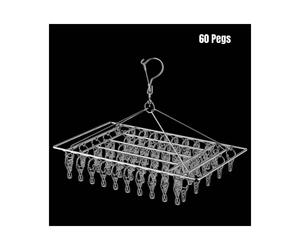 (60) Sock Drying Racks 30 40 50 60pcs Pegs Clip Laundry Drip Hanger Clothesline Home