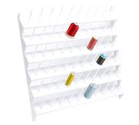 60 Spools Plastic Thread Rack, Thread Holder Organizer Sewing Accessory for Embroidery Serger Sewing Thread Storage and Hair-braiding