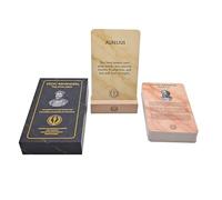 60 Stoic Quote, Reminder & Story Cards with Display Stand - Daily Inspiration for Personal Growth, Unique Gift for Men & Women, Elegant Home or Office Décor
