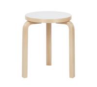 60 Stool White Laminated Birch
