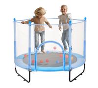VEVOR 60" Trampoline for Kids Mini Toddler Trampoline with Net Indoor Outdoor