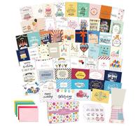 60 Unique Birthday Cards,Birthday Cards Bulk With Message Inside,5 x 7 inches Happy Birthday Cards Assortment,Assorted Birthday Cards With Envelopes and Stickers in Birthday Cards Bulk Boxed Set.