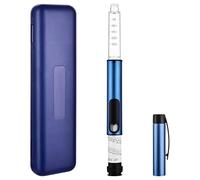60-Unit Insulin Pen Compatible with 3 ml Cartridges, Reusable Precise Dosing Pen with Case for Insulin Pen, V3 Peptide Pen for Daily Use, Lightweight and Portable, Blue