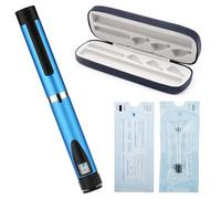 60 Unit Reusable Research Pen Injector with Protect Case and 2Pcs 3ml Cartridges (Blue)
