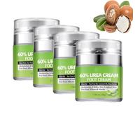 60% Urea Cream with 2% Salicylic Acid, Maximum Strength Foot and Hand Moisturizer for Dry, Cracked Skin Unscented Callus Remover, Dead Skin Exfoliator, Helps Repair Heels, Knees and Elbows (4PCS)