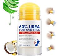 60% Urea Foot Balm Stick with 2% - Daily Moisturiser for Dry, Rough Feet & Heels, Softening Callus Care, Non-Greasy Hydrating Formula for Smooth Skin (1PCS)