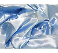 60" wide Liquid Satin Dress Fabric Pale Blue - per metre