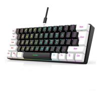 60% Wired Gaming Keyboard, With RGB Backlight - Portable & Ergonomic, RGB Backlit Keyboard For PC, for MAC, Office, Gaming(black)